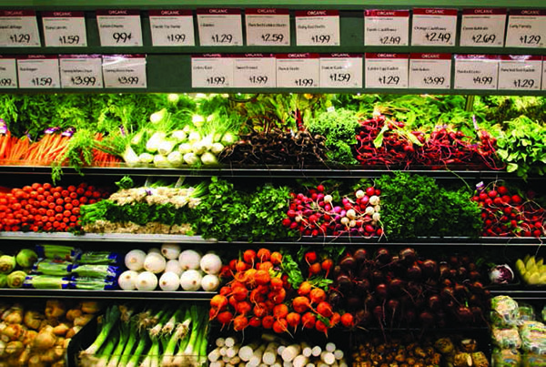 Organic vegetables are shown at a  Whole Foods Market  in LaJolla , California